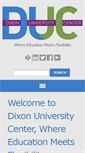 Mobile Screenshot of dixonuniversitycenter.org
